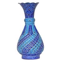 گلدان مسی میناکاری شده سی دا طرح اسلیمی کد MI03004