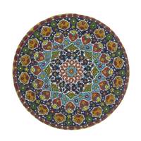 بشقاب سفالی مینا کاری گالری راویس مدل C6904