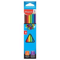 مداد رنگی 6 رنگ مپد مدل Color Peps کد 832002 Maped Color Peps 6 Color Pencil 832002