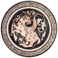بشقاب سفالی گالری سپنتا مدل 174003 طرح پگاسوس