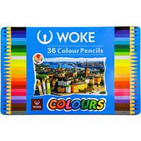 مداد رنگی 36 رنگ ووک طرح شهر Woke City 36 Color Pencils