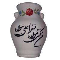 گلدان دیواری سفالی طرح مذهبی مدل Floral-a