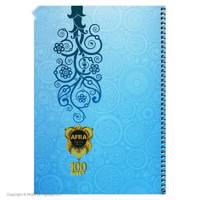 دفتر سیمی افرا 100 برگ طرح 7 Afra 100 Sheets Coiled Notebook Type 7