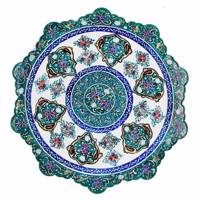 بشقاب مسی میناکاری اثر ابوالقاسمی کد170099