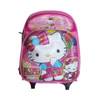 کوله پشتی چرخ دار مدل hello kitty