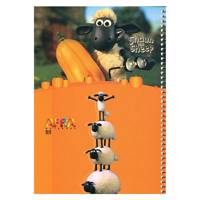 دفتر 50 برگ افرا طرح بره ناقلا جلد شومیز Afra 50 Sheets Shaun the Sheep Design Soft Cover Notebook