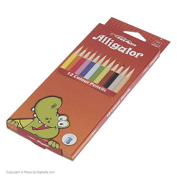 مداد رنگی 12 رنگ الیگیتور، Alligator 12 Color Pencil