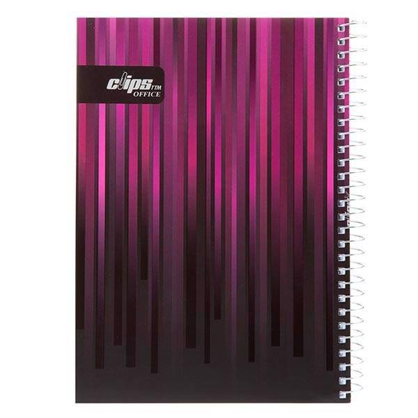 دفتر 160 برگ کلیپس مدل ساده 10، Clips 160 Sheets Simple 10 Design Soft Cover