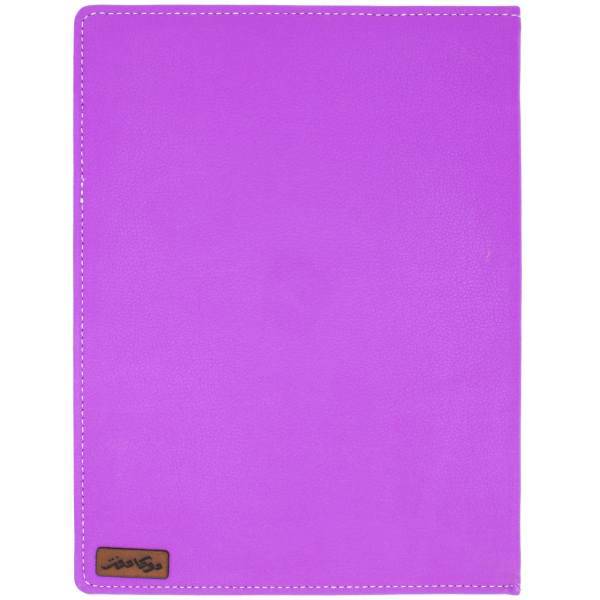 دفتر کلاسوری دوکادفتر طرح چرم مدل Dk607-102، DokaDaftar Leather Dk607-102 Binder Notebook