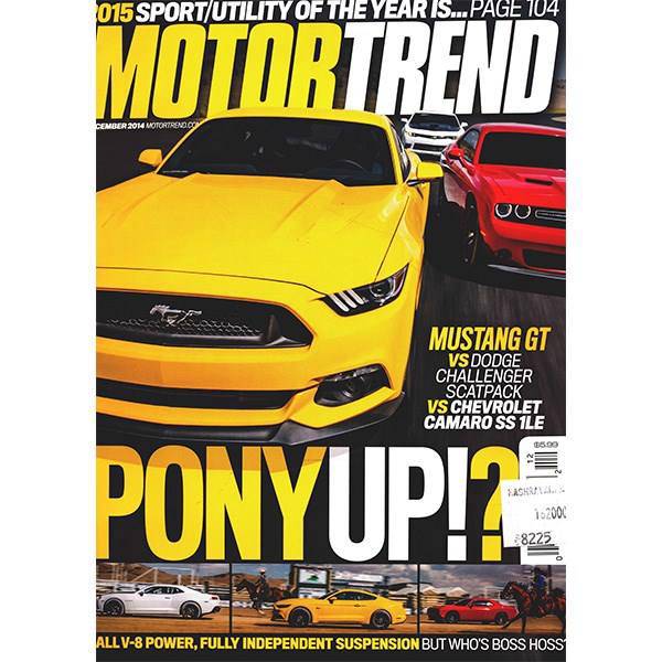 مجله Motor Trend - دسامبر 2014، Motor Trend Magazine - December 2014