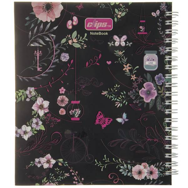 دفتر یادداشت کلیپس طرح بهار2، Clips Spring2 Notebook