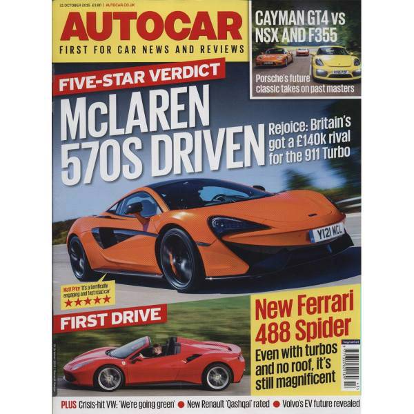 مجله اتوکار - بیست و یکم اکتبر 2015، Autocar Magazine - 21 October 2015