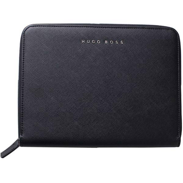 دفتر یادداشت هوگو باس مدل Saffiano Black سایز A4، Hugo Boss Saffiano Black Notebook Size A4