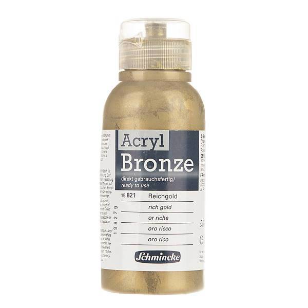 رنگ اکریلیک اشمینک مدل Bronze کد 158210 حجم 150 میلی لیتر، Schmincke 15821 Bronze Acrylic 150ml