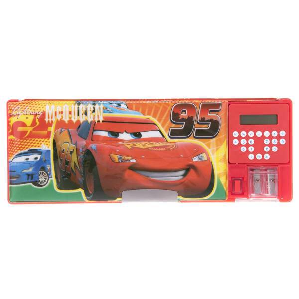 جامدادی مکانیکی مدل Cars - با ماشین حساب، Cars Mechanical Pencil Case - with Calculator