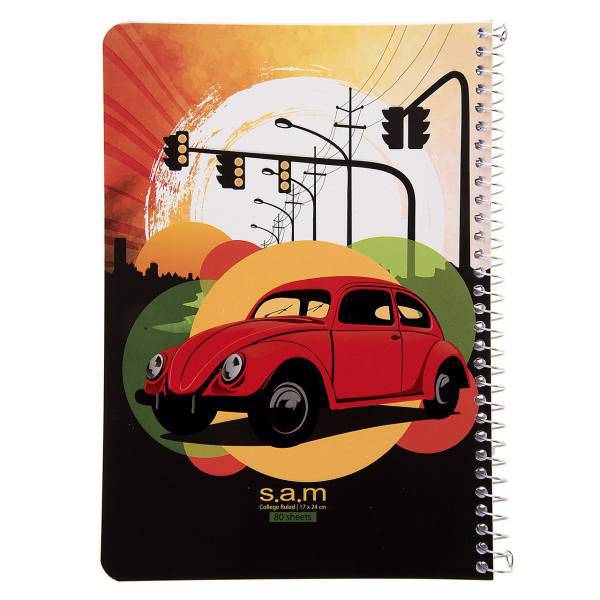 دفتر مشق سم طرح فولکس، Sam Volkswagen Design Homework Notebook