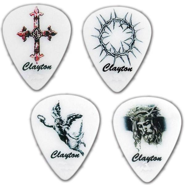 پیک گیتار الکتریک کلایتون مدل Christian 0.80 mm بسته‌ 12 عددی، Clayton Christian 0.80 mm Guitar Picks 12 Pack