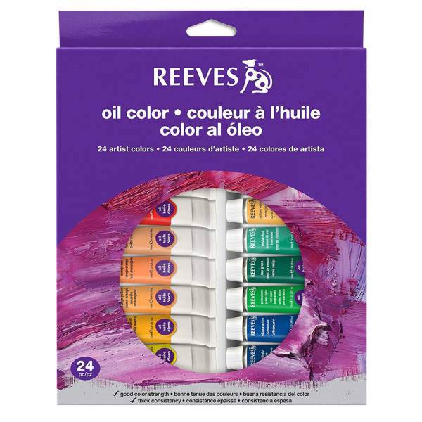 رنگ روغن 24 رنگ 10 میل ریوز 10 میلی لیتر، Reeves 24 Oil Color 10ml