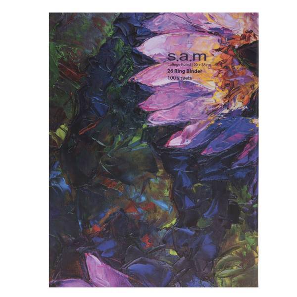 دفتر کلاسوری سم طرح آبرنگ، Sam Abrang Ring Binder Notebook