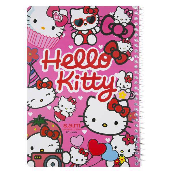 دفتر مشق سم طرح هلو کیتی، Sam Hello Kitty Design Homework Notebook