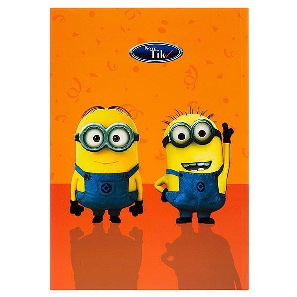 دفتر مشق کلیپس طرح باب و کوین 80 برگ، Clips Bob and Kevin Design Design 80 Sheets Homework Notebook