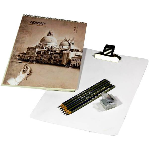 ست طراحی 9 تکه الف با کد 334، Alef Ba 334 Drawing Set 9 pcs