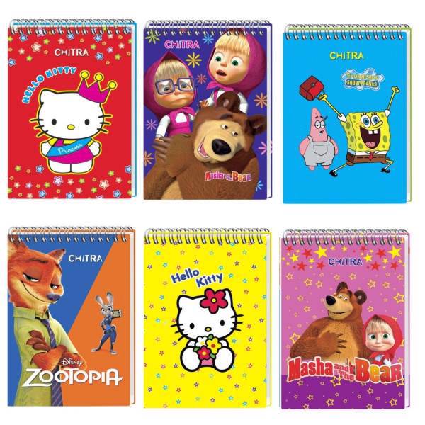 دفتر یادداشت چیترا کد 4-049 مجموعه 6 عددی، Chitra 049-4 Notebook Set 6 Pcs