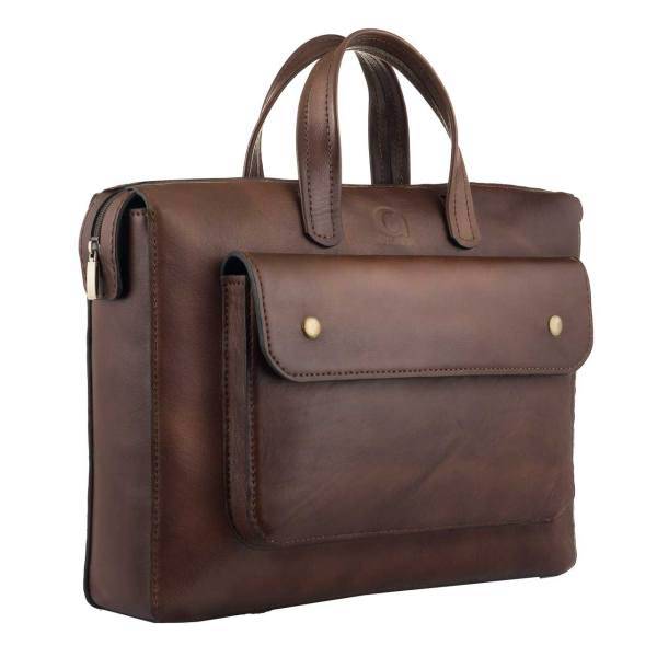 کیف اداری مردانه چرم طبیعی گلیما مدل 236G، Gelima 236G Handmade Leather Office Bag