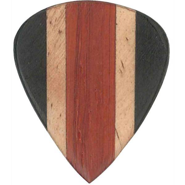 پیک چوبی گیتار کلایتون مدل Exotic ALAIA Black EABK3بسته‌ 3 عددی، Clayton Exotic ALAIA Black EABK3 Guitar Wood Picks 3 Pack