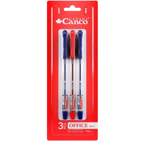 خودکار کنکو مدل Office بسته 3 عددی، Canco Office Pen Pack of 3