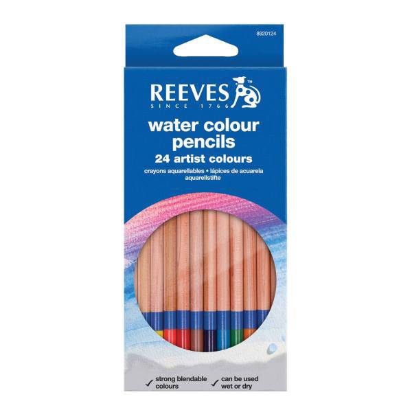 مداد آبرنگی 24 رنگ ریوز مدل 1012، Reeves 1012 Water Colour Pencils 24 Colour