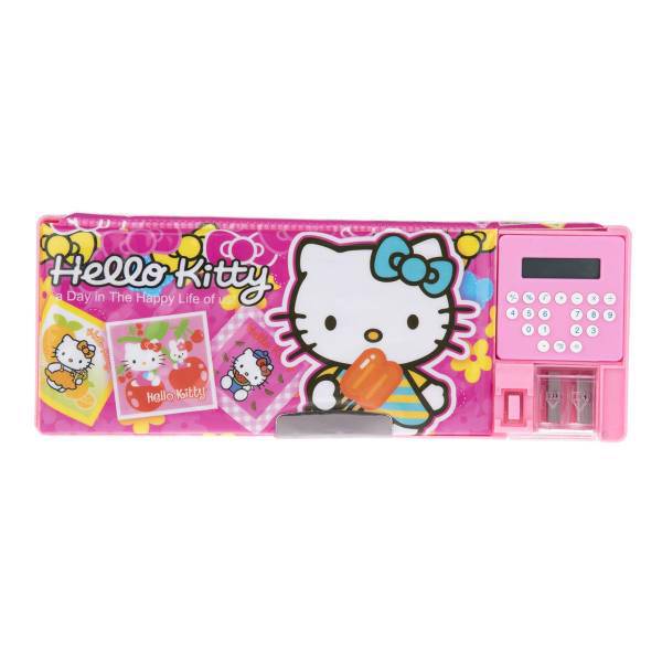 جامدادی مکانیکی مدل Hello Kitty - با ماشین حساب، Hello Kitty Mechanical Pencil Case - with Calculator