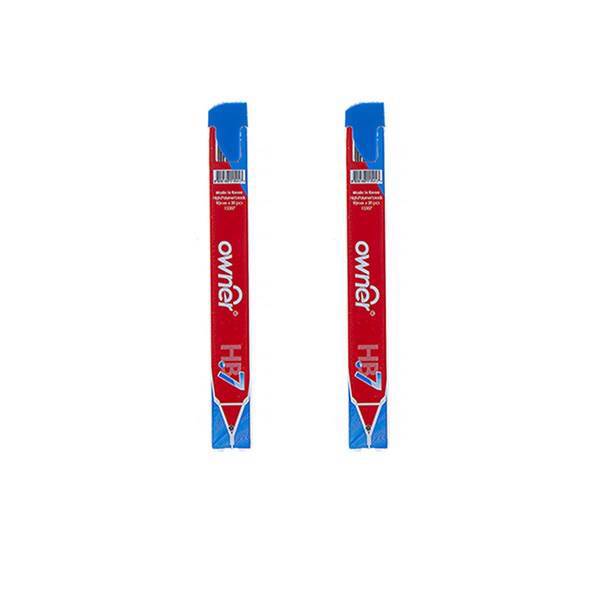 نوک مداد نوکی 0.7 میلی‌متری اونر مدل High Polymer طرح 3 - بسته 2 عددی، Owner High Polymer Design 3 0.7mm Mechanical Pencil Lead - Pack Of 2