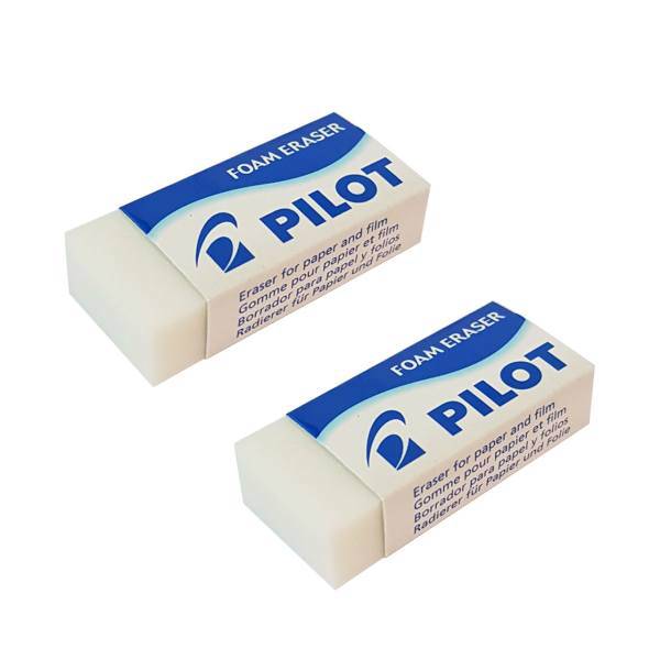 پاک کن پایلوت مدل EE-F6 بسته دو عددی، Pilot EE-F6 Foam Eraser-2 Pcs