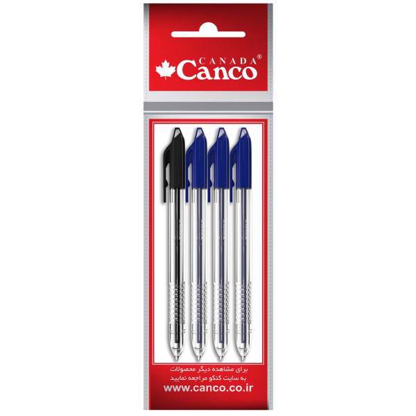 خودکار کنکو مدل Loop بسته 4 عددی، Canco Loop Pen Pack of 4