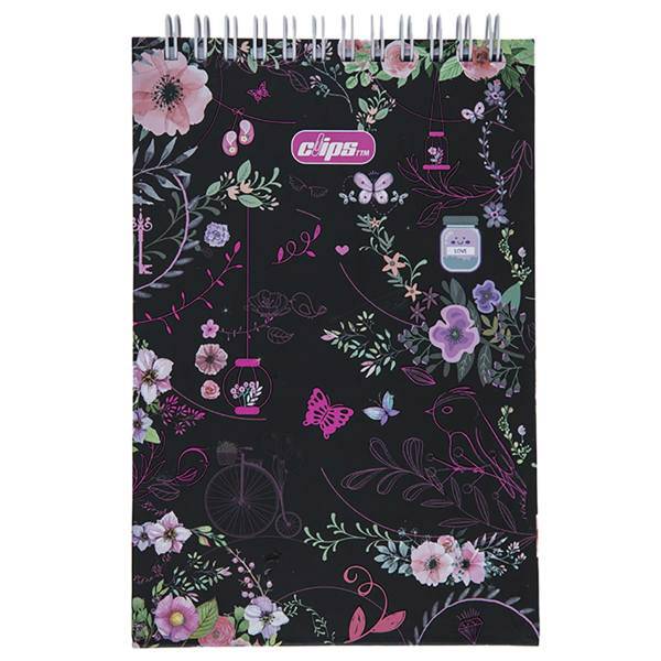 دفتر یادداشت کلیپس طرح بهار، Clips Spring Notebook