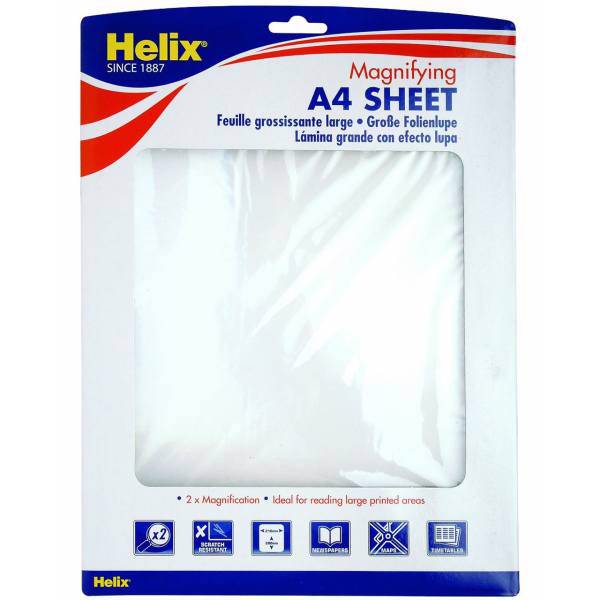 ذره بین صفحه ای هلیکس مدل A4 Sheet، Helix A4 Sheet Magnifier