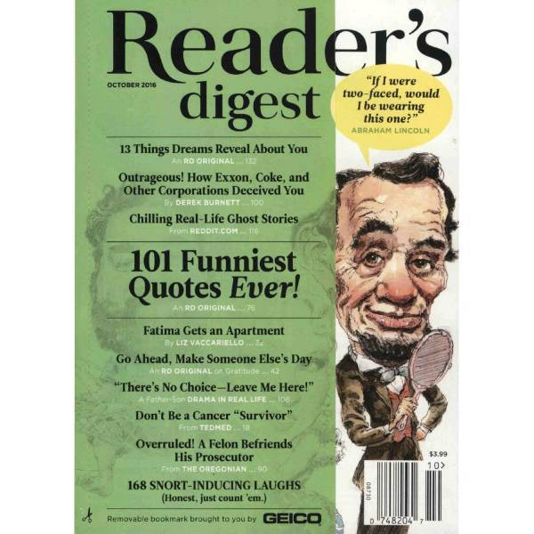 مجله ریدرز دایجست - اکتبر 2016، Readers Digest Magazine - October 2016