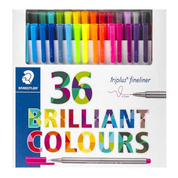 روان نویس 36 رنگ استدلر مدل Triplus Brilliant Colors، Staedtler Triplus Brilliant Colors 36 Color Rollerball Pen