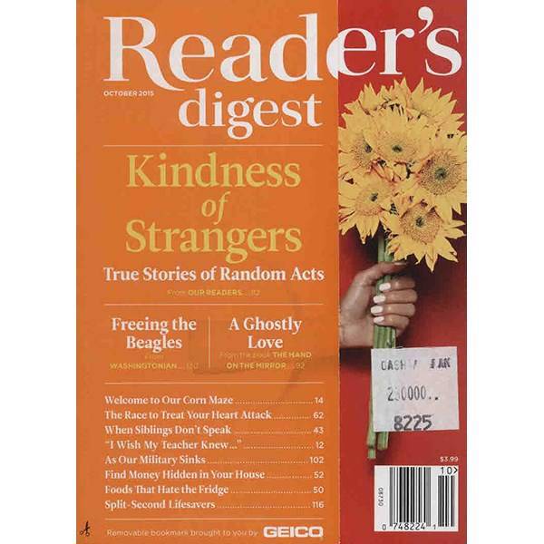 مجله ریدرز دایجست - اکتبر 2015، Readers Digest Magazine - October 2015