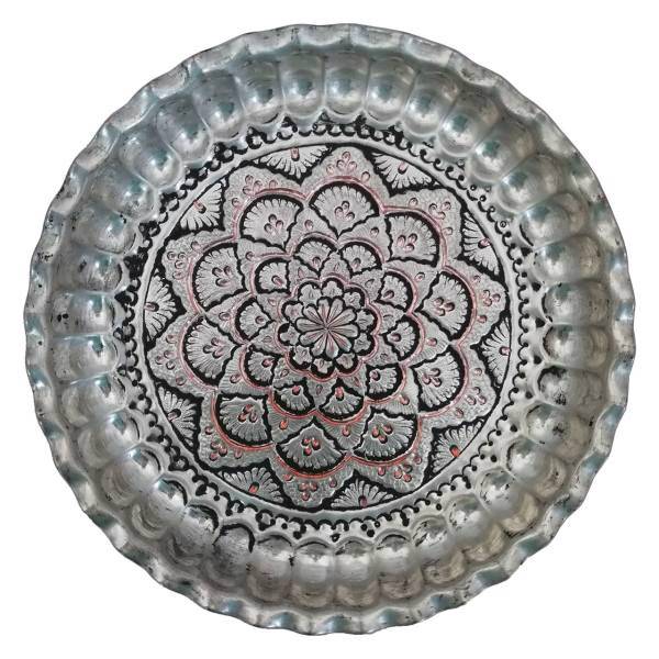 سینی مسی قلمزنی کد AL-80040093 سایز 30 سانتی متر