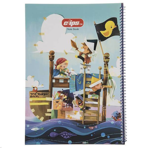 دفتر نقاشی کلیپس طرح دزدان دریایی کوچک، Clips Little Painting Notebook