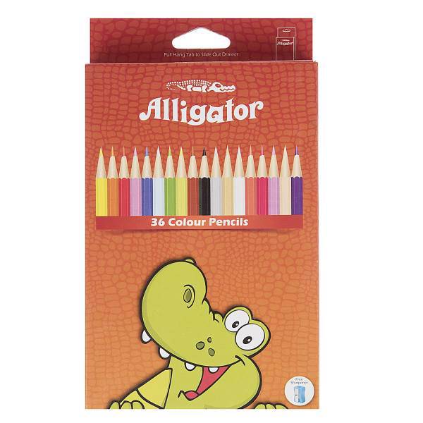 مداد رنگی 36 رنگ الیگیتور، Alligator 36 Color Pencil