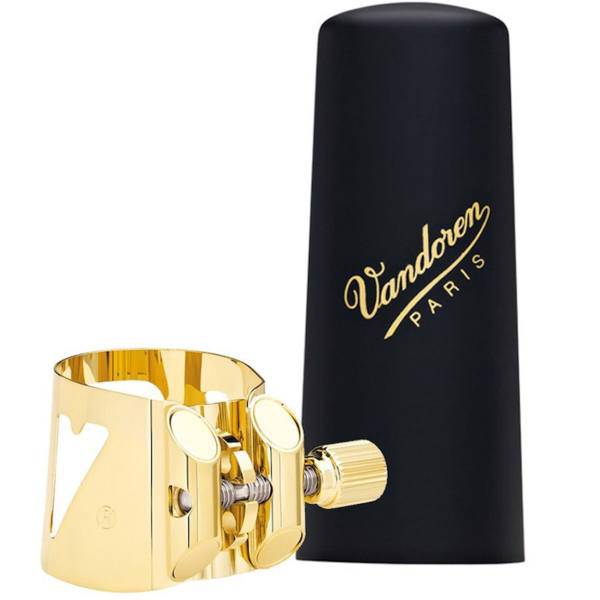 بست و کلاهک ساکسیفون سوپرانو وندورن مدل LC06P، Vandoren LC06P Optimum Ligature and Plastic Cap for Soprano Saxophone