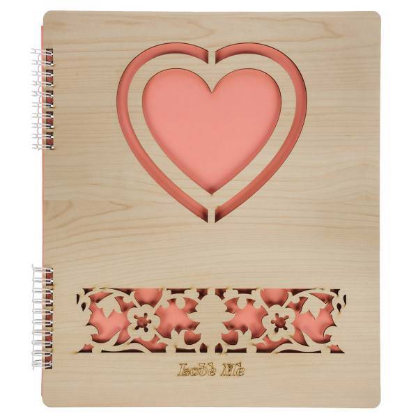 آلبوم عکس عود طرح قلب صورتی، Ood Pink Heart Design Photo Album