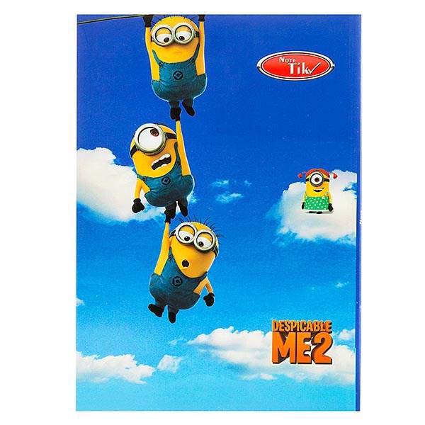 دفتر مشق کلیپس طرح مینیون 80 برگ، Clips Minion Design 80 Sheets Homework Notebook