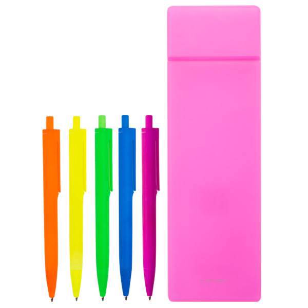 ست خودکار و جامدادی لاتن مدل Nebi Pink، Laton Nebi Pink Pen and Notebook Set