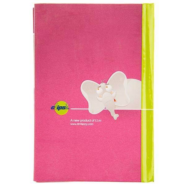 دفترچه یادداشت کلیپس طرح فیل 100 برگ، Clips Elephant Design 100 Sheets Notebook
