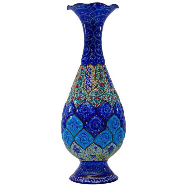 گلدان مسی مینا کاری شده گالری مند کد MN11، Enamels Mand Gallery MN11 Vase