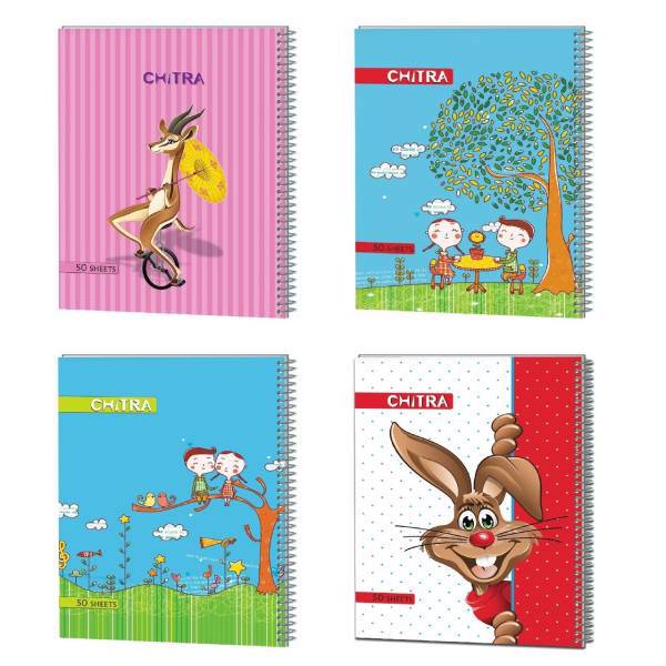 دفتر مشق چیترا کد 079 مجموعه 4 عددی، Chitra 079 Homework Notebook Set 4 Pcs